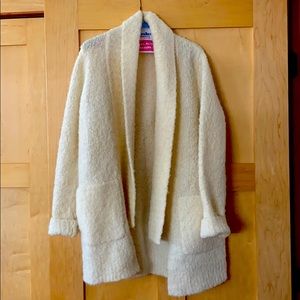 Boucle cardigan sweater